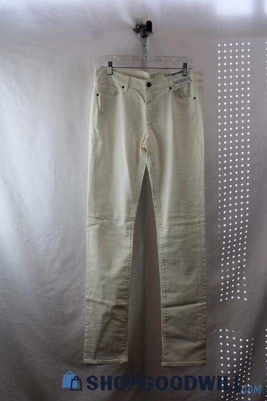 NWT NY&CO Women's White Low Rise Skinny Ankle Jean SZ 6T