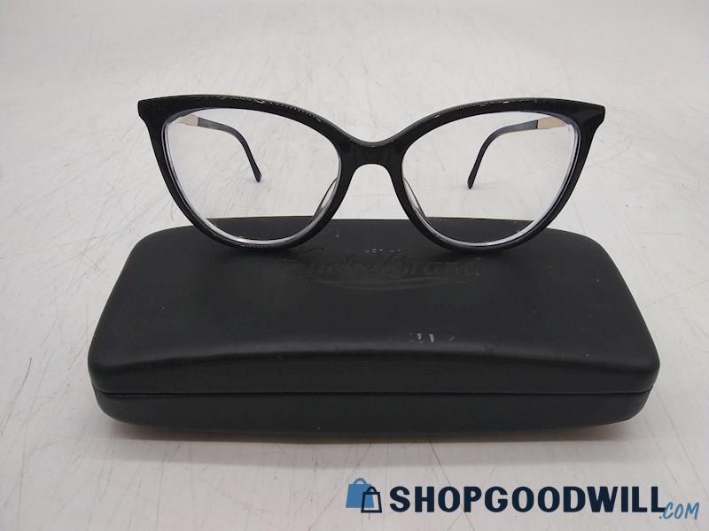 Lucky Brand Women's Black Plastic Frame Prescription Eyeglasses 