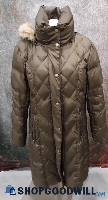 London Fog Women's Brown Puffer Winter coat - Size XL 