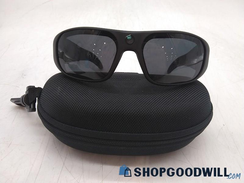 Go Vision Unisex Black Plastic Frame Camera Sunglasses 