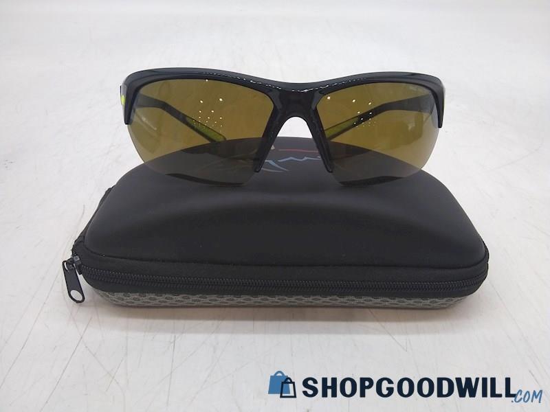 Nike Men's Black Plastic Wrap Around Frame Sunglasses 