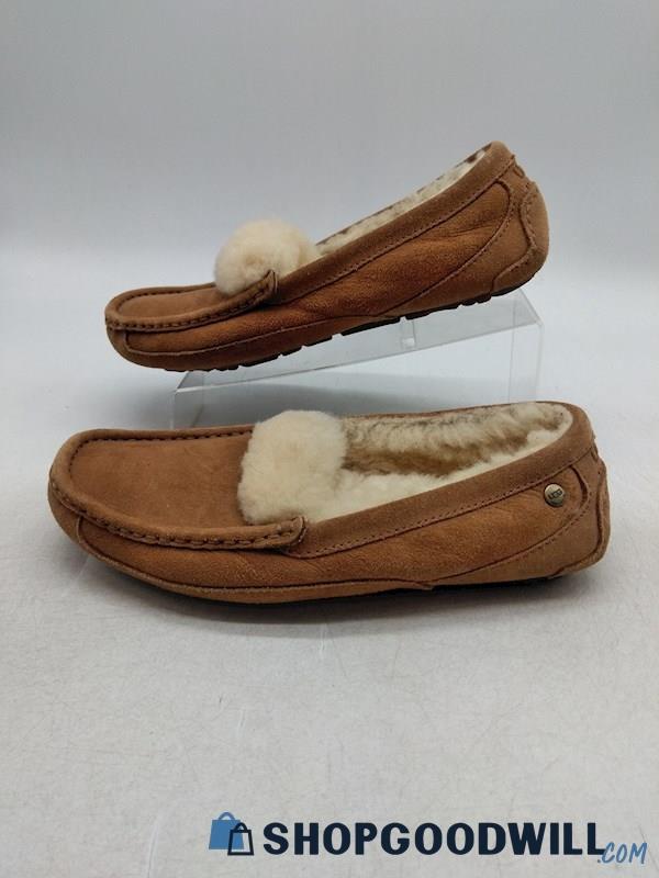 UGG Australia Women's Brown Suede Slip on Slippers SZ  8