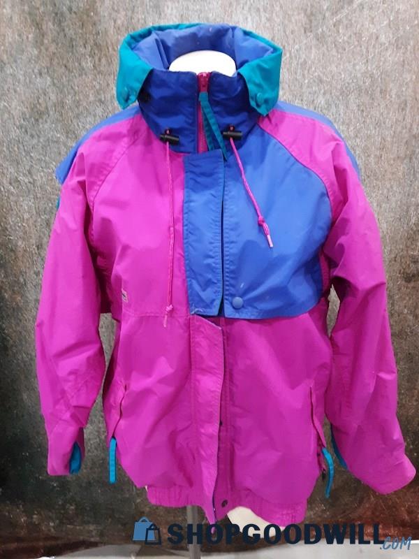 Columbia Radial Sleeve Purple/Pink/Teal jacket - Size L 