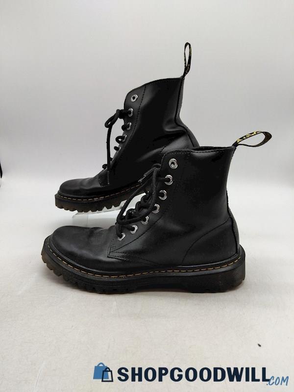 Dr. Martens Luana Women's Black Leather Combat Boot SZ 7