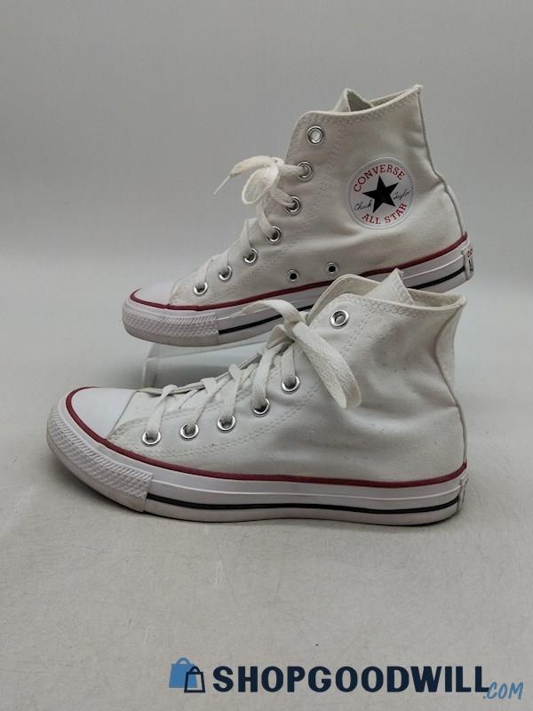 Converse Women's White Hi Top Lace Up Sneaker SZ 7 