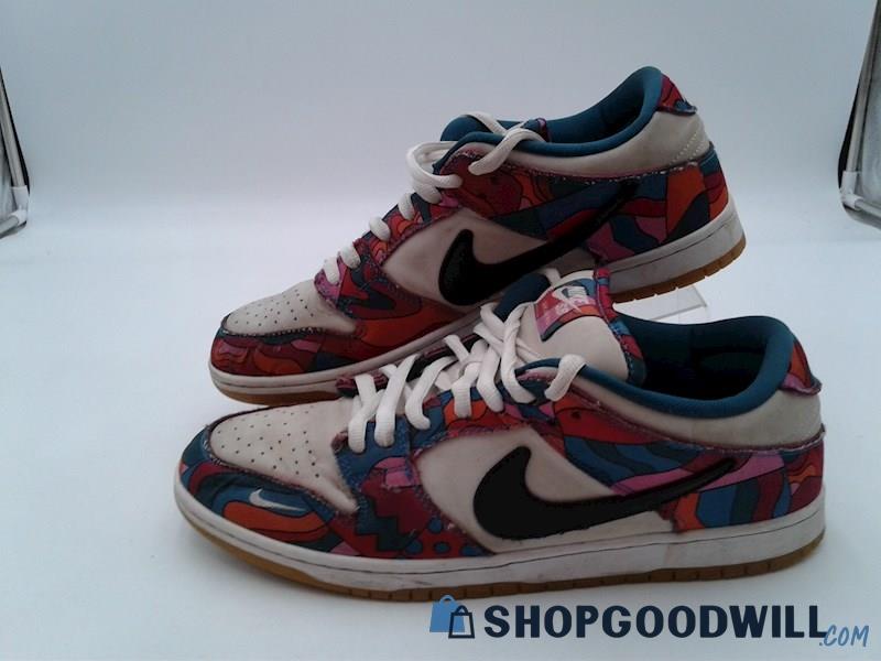 Nike Men's Dunk Low SB 'Parra Abstract' White/Multi Low Sneakers Sz 12