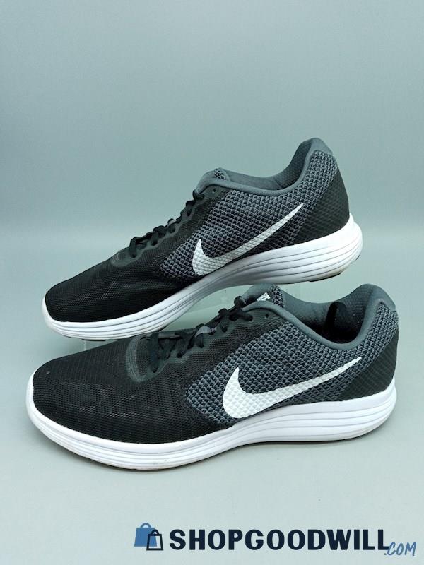 Nike Men's Revolution 3 Black & White Athletic Sneakers SZ 10