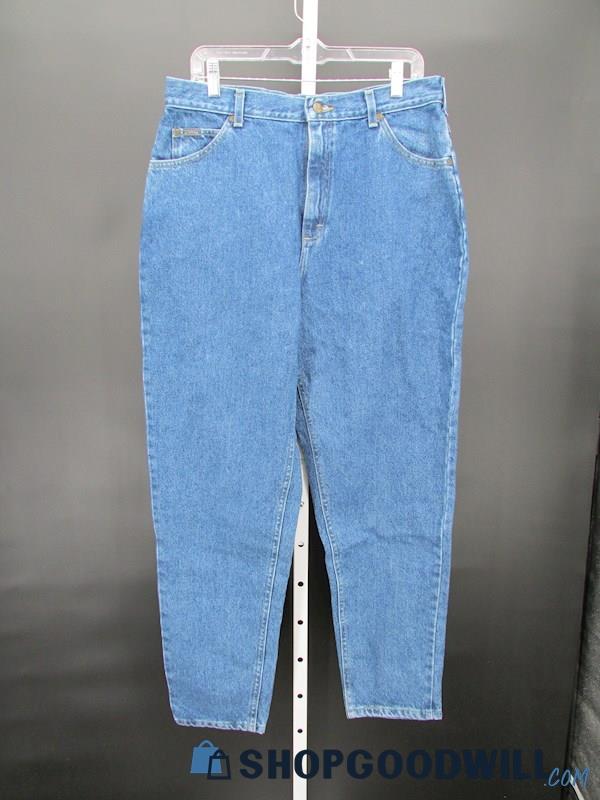 NWT Riders by Lee Women's Vintage Blue Denim Relaxed Fit Tapered Jeans SZ 16