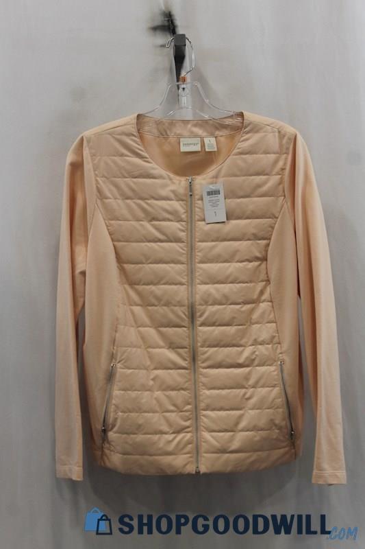 NWT Chicos Womens Pink Down Jacket Sz M