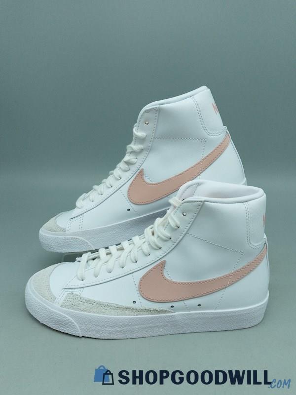 Nike Women's Blazer Mid '77 Vintage 'White Pink Oxford' Sneakers SZ 7