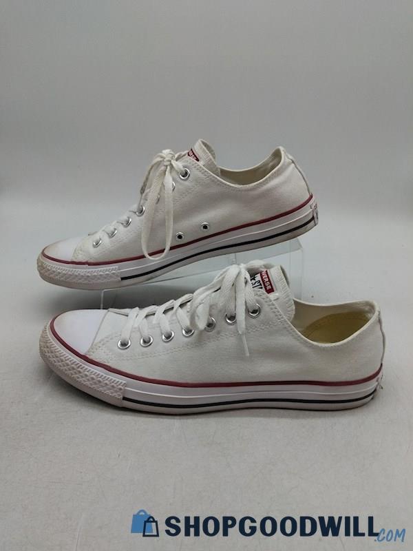 Converse Men's White low Lace Up Sneakers SZ 9.5