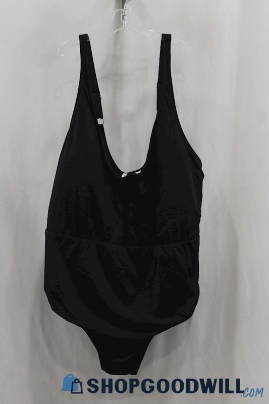 NWT Anne Cole Women's Black One Piece Swimsuit 22W