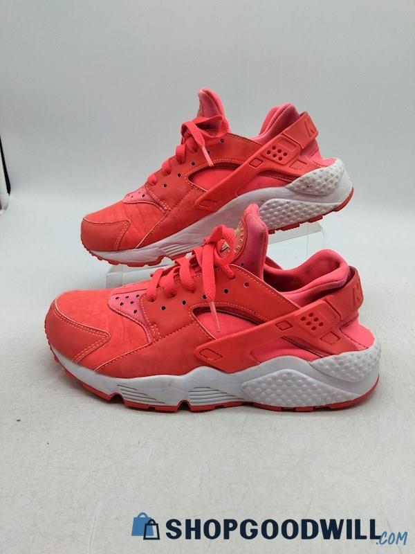 Nike Air Huarache Run Women's Red Orange Running Shoes SZ 8