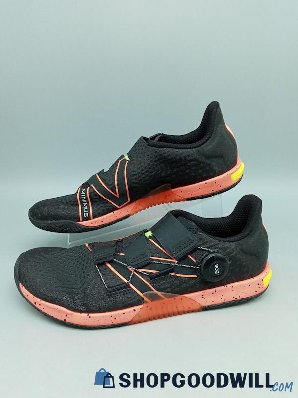 New Balance Men's Black & Orange Tie Less Athletic Sneakers SZ 10.5