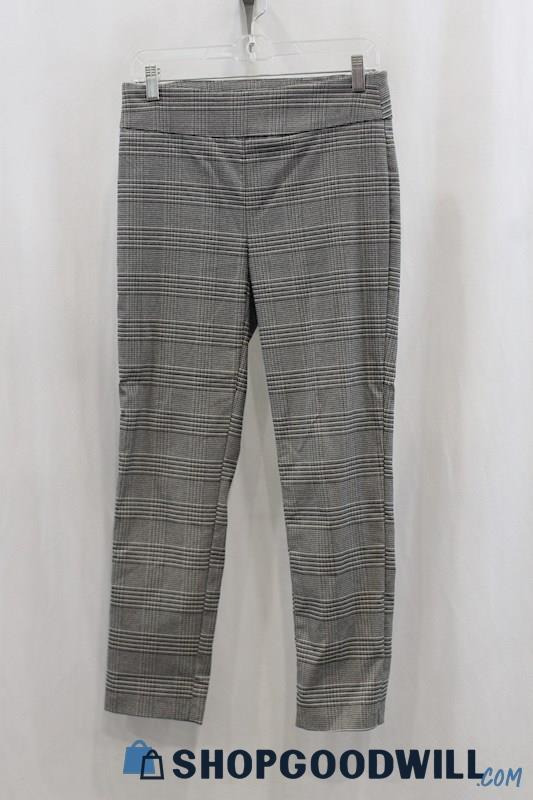 Maison d'Amelie Women's Black White Shimmer Pull on Pants Sz 4