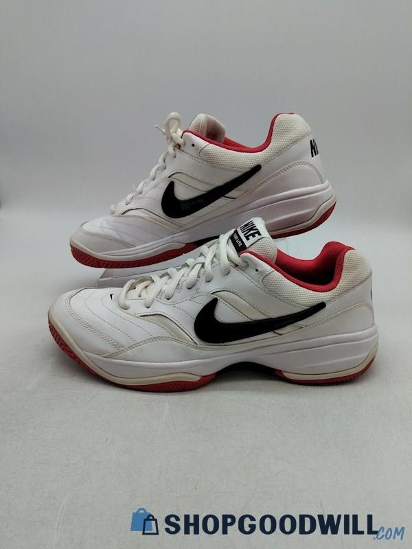 Nike Men's White/Red Court Lite Athletic Shoes SZ 10.5