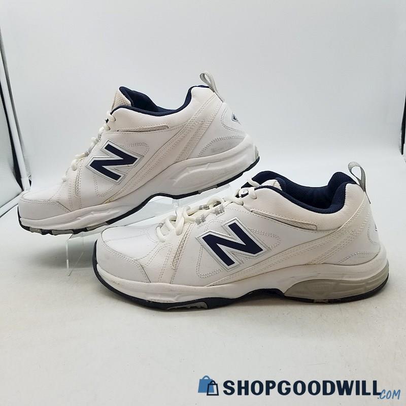 New Balance Men's 608 V3 Wide White Leather Sneakers Sz 11.5 