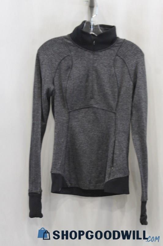 Lululemon Woman's Gray 1/4 Zip Sweater sz 6