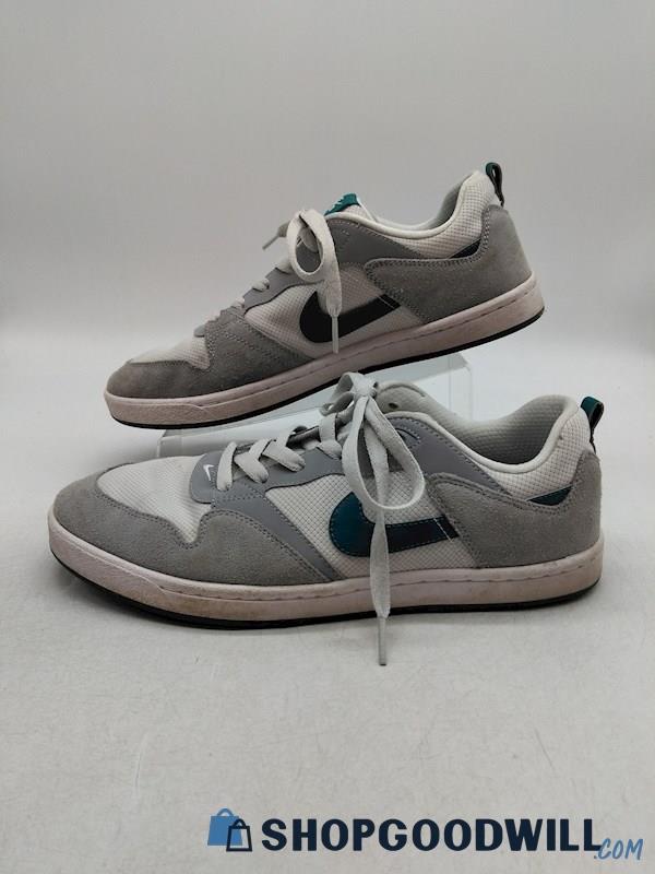 Nike Alleyoop SB Men's Gray/Teal Lace Up Sneaker SZ 11