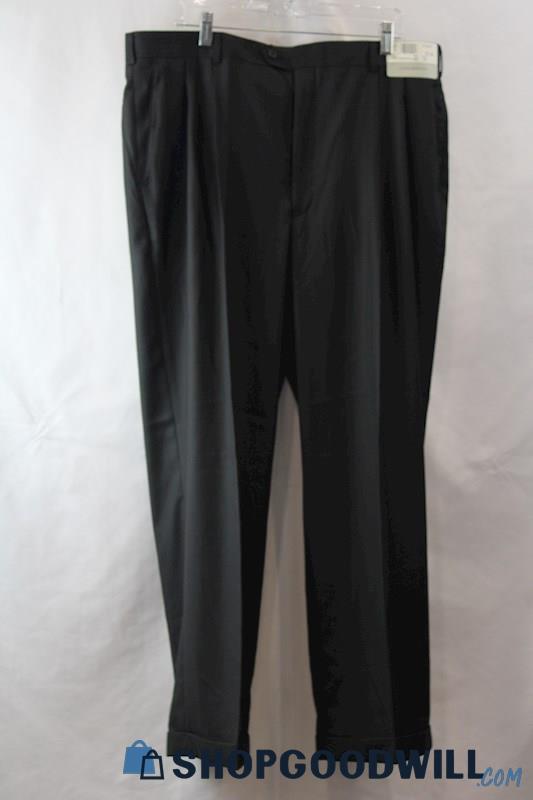 NWT Luis Raphael Men's Pleated Straight Cuffed Dress Pants sz 40x30