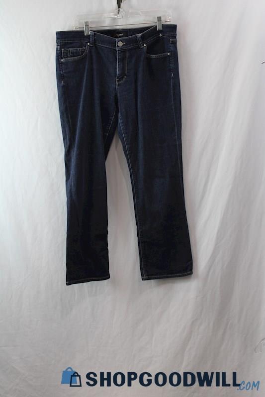 WHBM Woman's Blue Capri Jeans sz 12