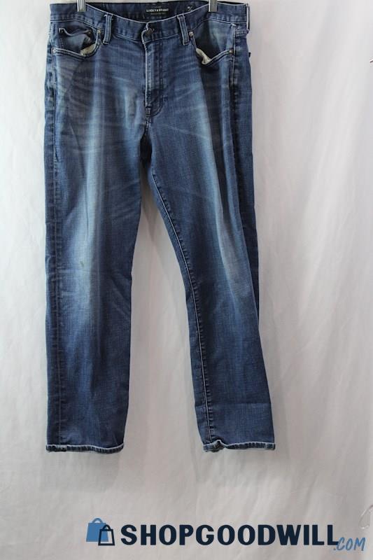 Lucky Brand Men's Blue Straight Jeans sz 36/30