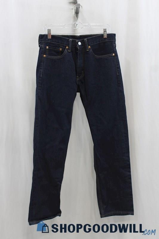 Levi's Men's 505 Dark Blue Straight Leg Jean SZ 31x30