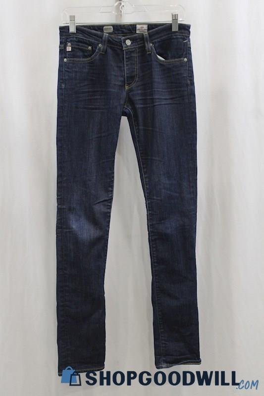 AG Women's Dark Blue Skinny Ankle Jean SZ 27