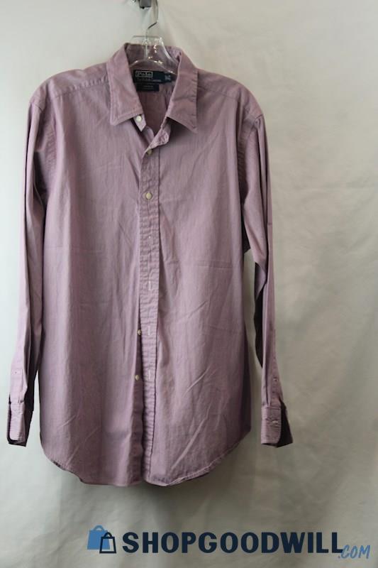 Ralph Lauren Men's Purple Button Up Long Sleeves sz  16