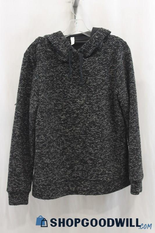 Fabletics Women's Heather Black Pullover Hoodie SZ M