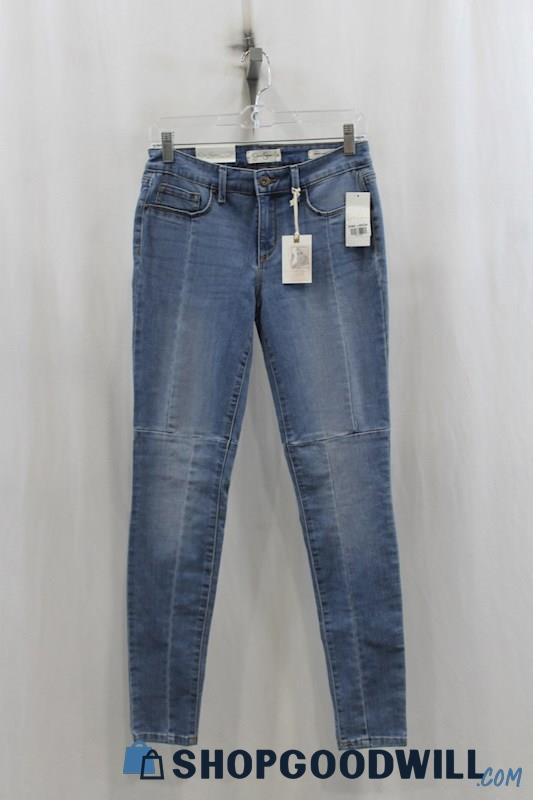 NWT Jessica Simpson Womens Blue Washed Skinny Jeans Sz 27