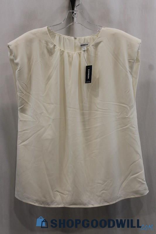 NWT Express Women's Cream Tank Blouse SZ XL