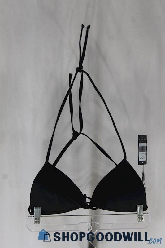 NWT Relleciga Women's Black Bikini Swim Top SZ L