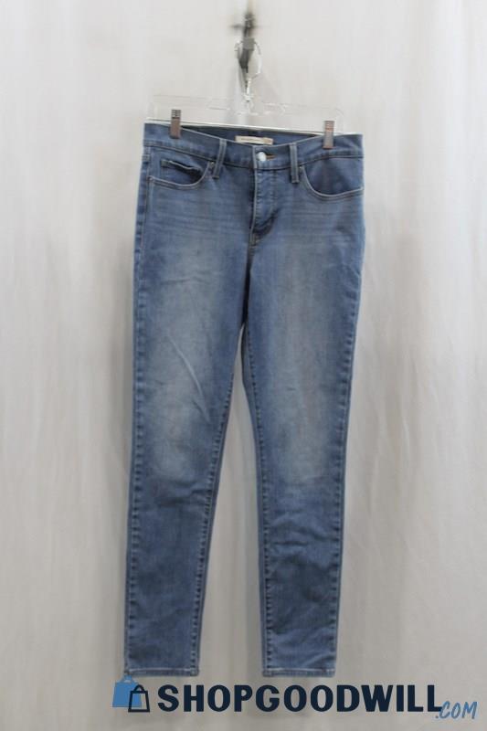 Levis 311 Womens Blue Washed Shaping Skinny Jeans Sz 29