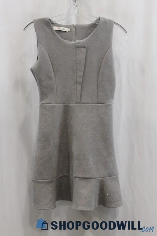 Ainafei Women's Gray Tank Dress SZ M