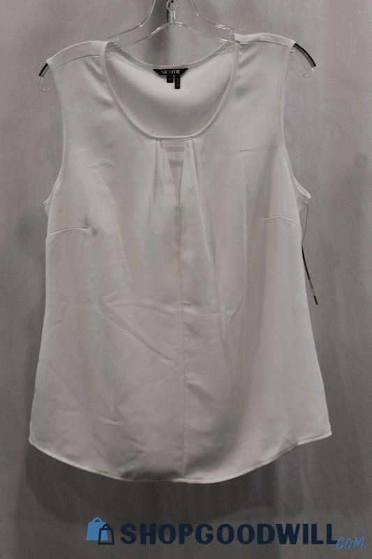 NWT Nic + Zoe Women's White Tank Blouse SZ PL