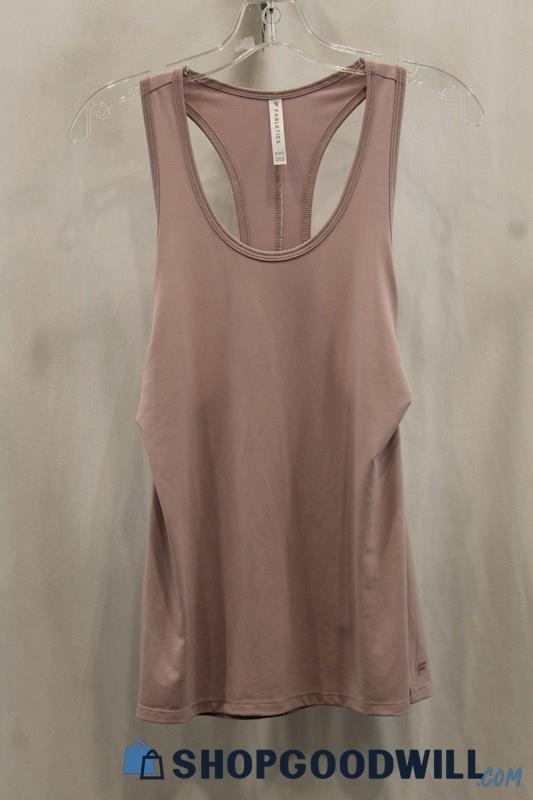 Fabletics Women's Dusty Pink Racer Back Tank Shirt SZ 2XS