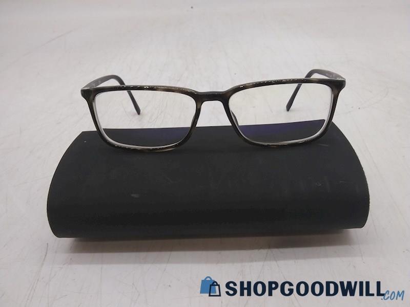 Hugo Boss Men's Black Plastic Frame Prescription Eyeglasses 