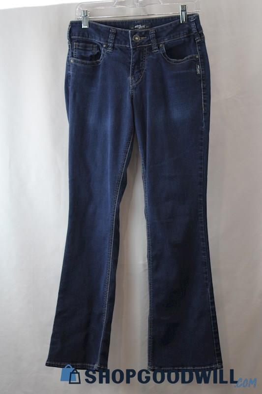 Silver Women's Dark Blue Denim Bootcut Jeans SZ 28