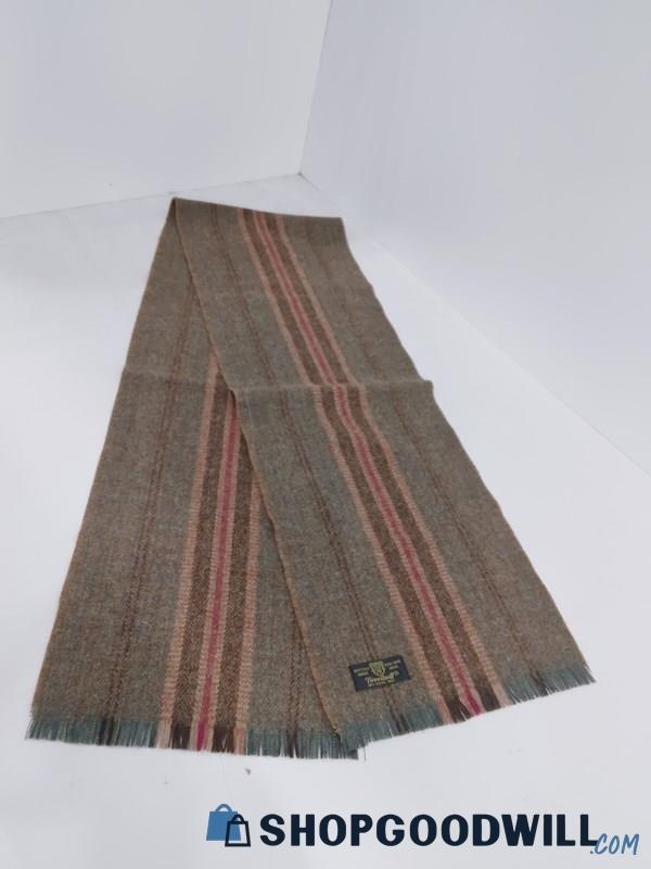 Tweedmill British Made Dark Colors Pure New Wool Long Scarf Fashion Soft Thick 