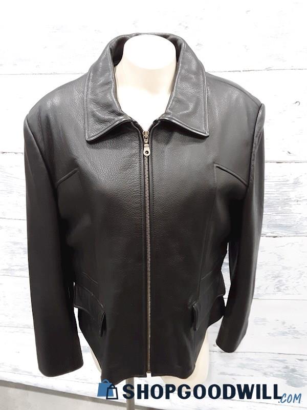 Leather Limited Leather Black Coat w/Liner - No size 