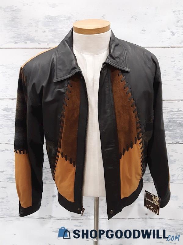 Lawless Men's Multi-Color Leather Jacket - Size M - NWT