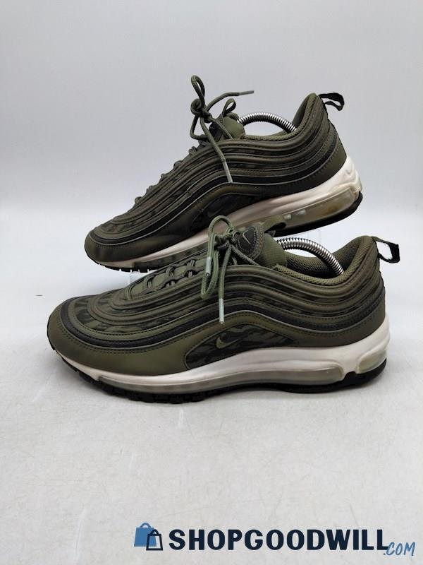 Nike Air Max 97 Men's Green Tiger Camo Athletic Shoes SZ 9.5