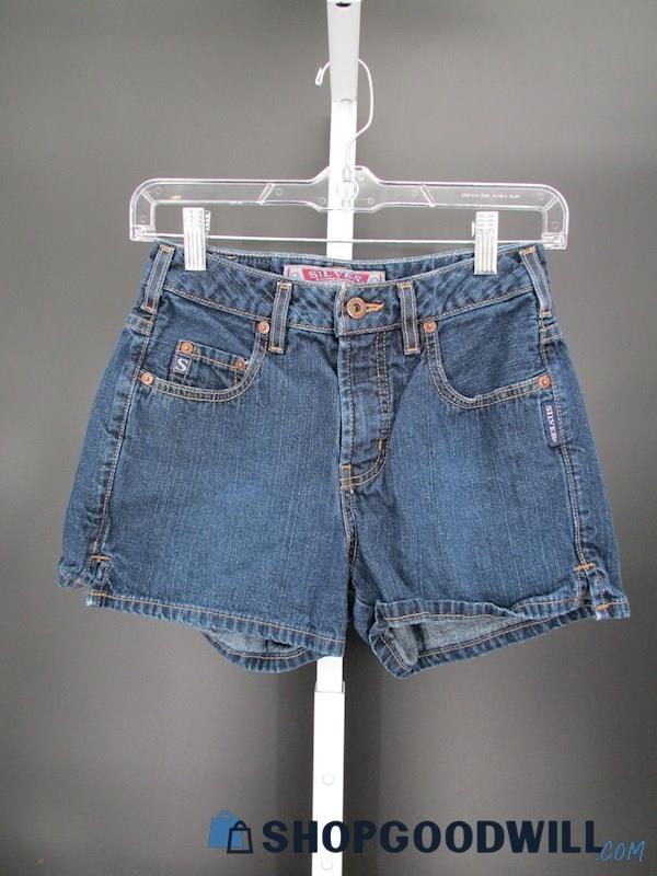 Silver Jeans Women's Vintage Blue High-Rise Jean Shorts SZ 26