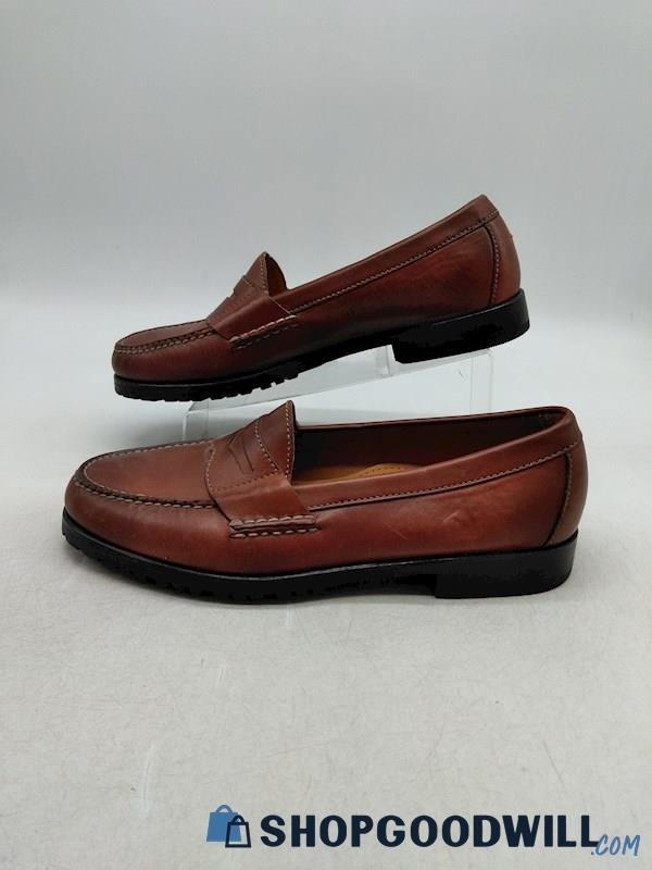 Cole Haan Air Men's Brown Leather Split Toe Casual Dress Shoes SZ 9.5