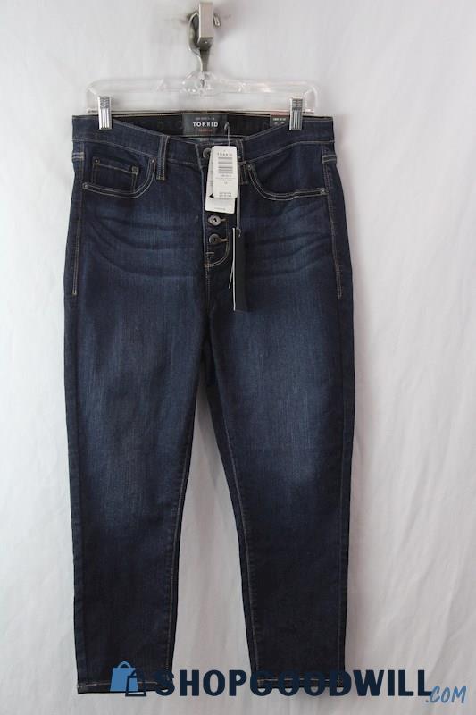 NWT Torrid Women's Blue Sky High Skinny Crop Jeans SZ 12