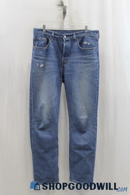 NWT Levi's Mens Blue Straight Leg Jeans Sz 31x32