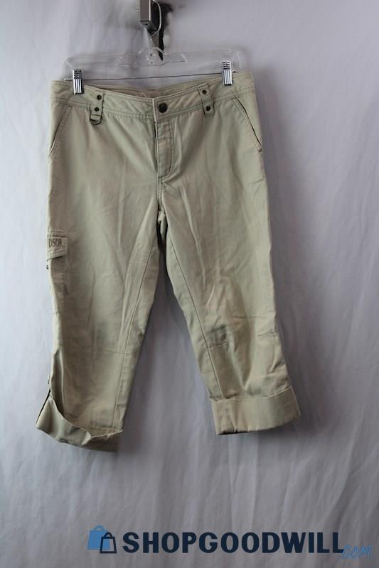 Harley-Davidson Woman's Brown Cargo Capri Pants sz 8