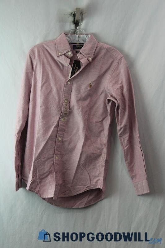 NWT Polo Ralph Lauren Men's Purple Button-Up Long Sleeve Sz XS