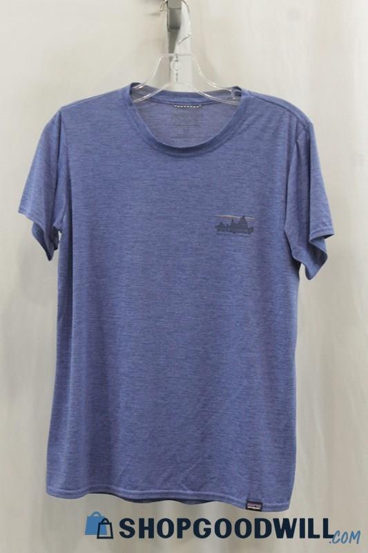 Patagonia Men's Heather Blue Pullover T-Shirt SZ M